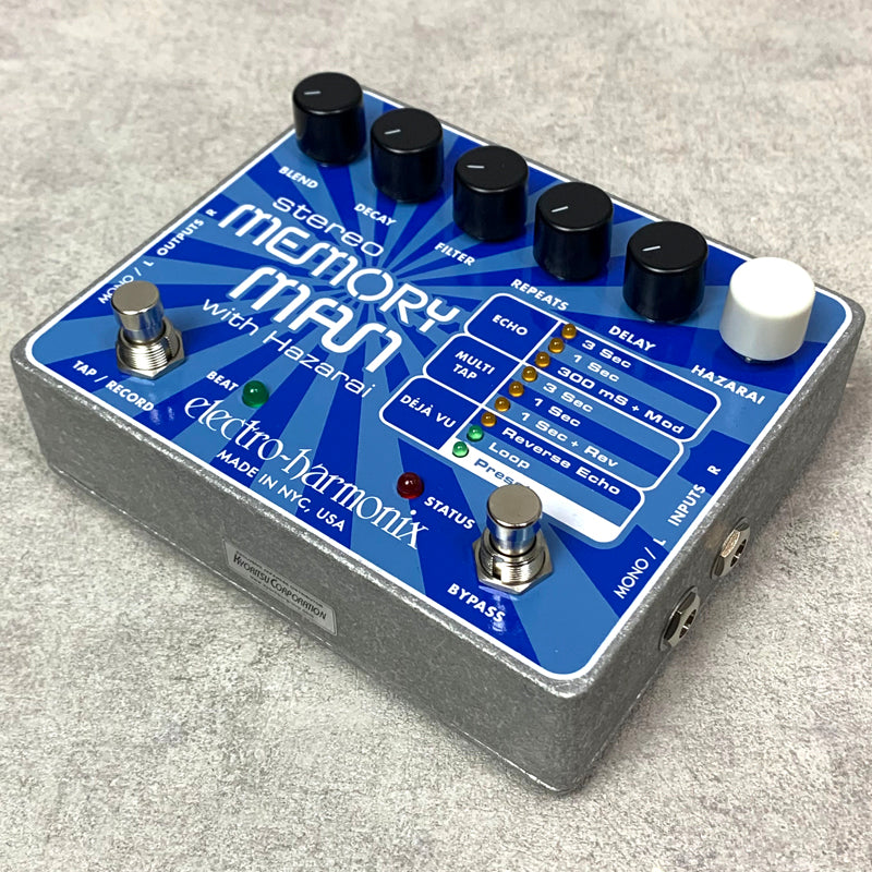 Electro-Harmonix STEREO MEMORY MAN WITH HAZARAI【加古川店】