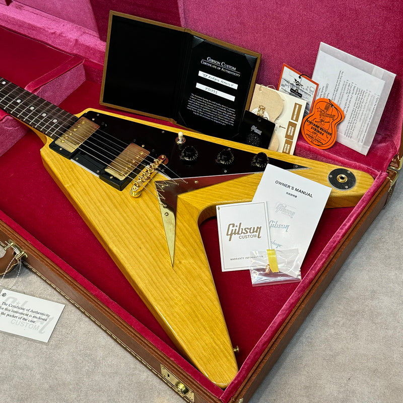 Gibson Custom Shop 1958 Korina Flying V Reissue (Black Pickguard) 【加古川店】 【新品】