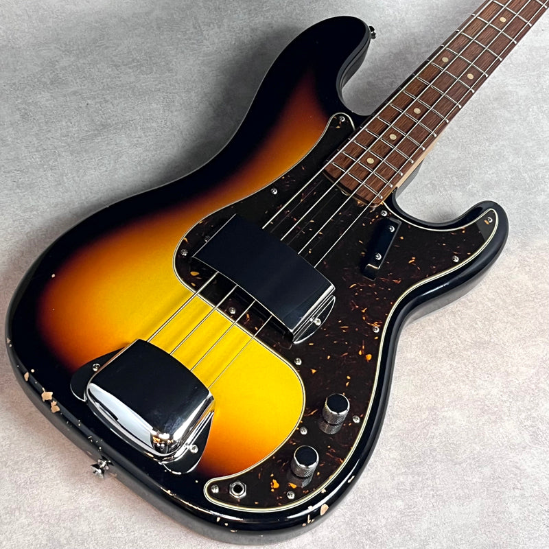 古そうなプレシジョンベース Fender Custom Shop B4 1958 Precision Bass Relic - Aged Sonic