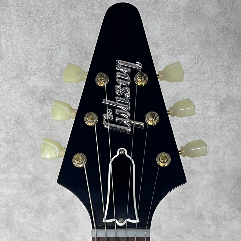 Gibson Custom Shop 1958 Korina Flying V Reissue VOS Natural Black Pick