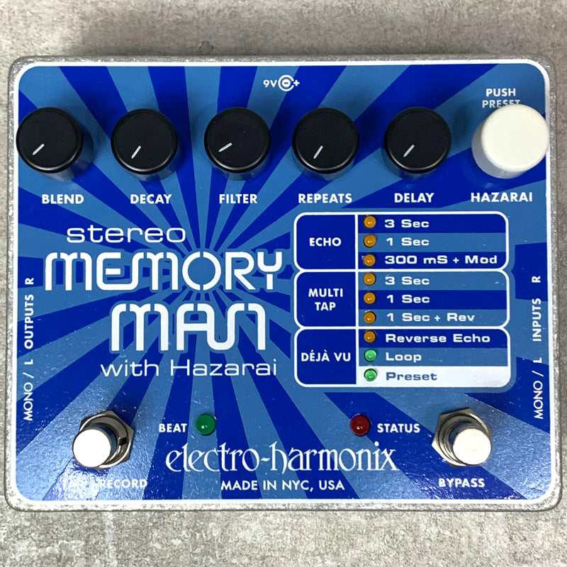 Electro-Harmonix STEREO MEMORY MAN WITH HAZARAI【加古川店】