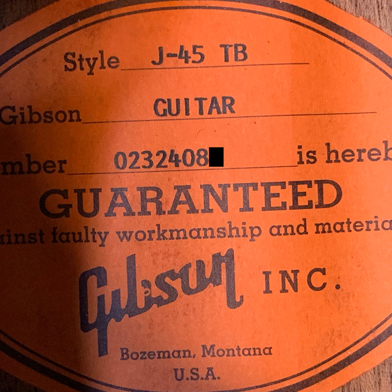 Gibson J-45 Triburst 【加古川店】